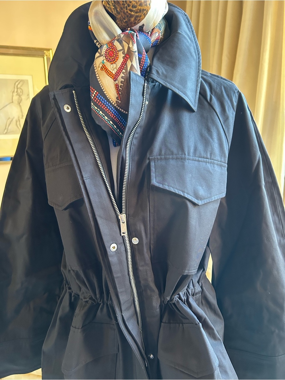 NWT Everlane Organic Cotton Crisp Utility Jacket XL (size notes below)